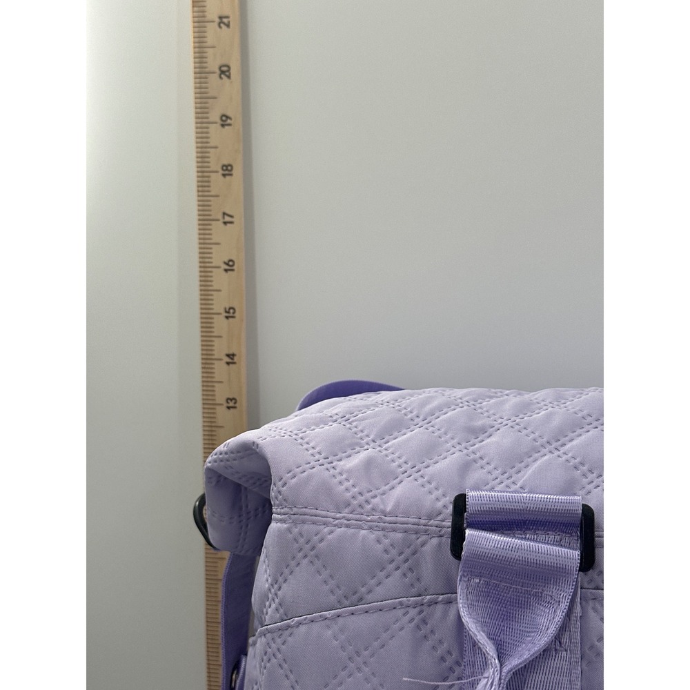 ZUOMANNI 3pc Quilted Lavender Travel Set Duffel Cosmetic Pouch Sling Bag Purple - Picture 2 of 6